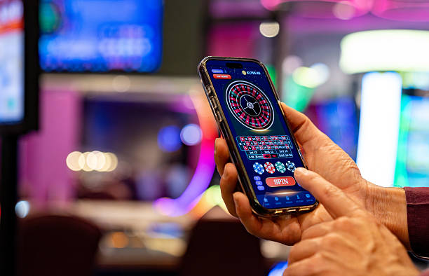 jp slot mobile app showing Lightning Roulette betting interface and live wheel